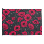 Housse D'oreillers Poppies rouges (Dos-Droit)