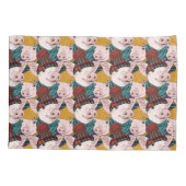 Housse D'oreillers Porcs avec le motif de casquettes (Dos-gauche)