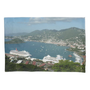 Housse D'oreillers Port à St. Thomas Îles Vierges américaines