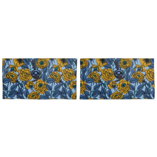 Housse D'oreillers Porté en rose (devant-Set)