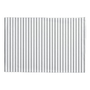 Housse D'oreillers Porte-oreiller noir blanc rayé