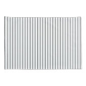 Housse D'oreillers Porte-oreiller noir blanc rayé (Dos-Droit)