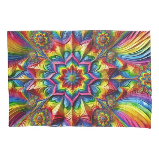 Housse D'oreillers Porte-oreiller simple avec couleurs LGBTQ (devant)