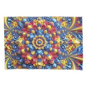 Housse D'oreillers Porte-oreiller simple avec design de couleur rouma