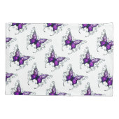 Housse D'oreillers Porte-oreiller simple taille standard/Papillon (Dos)