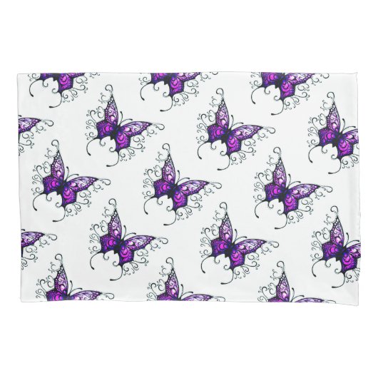 Housse D'oreillers Porte-oreiller simple taille standard/Papillon (devant)