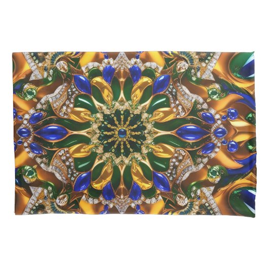 Housse D'oreillers Porte-oreiller unique aux couleurs brésiliennes (devant)