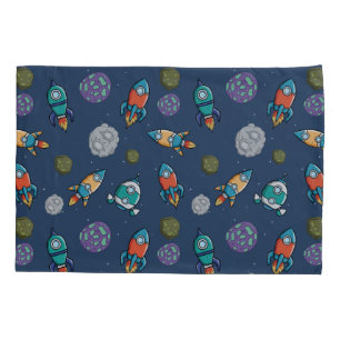 Housse D'oreillers Porte-oreillers Motif Spacship