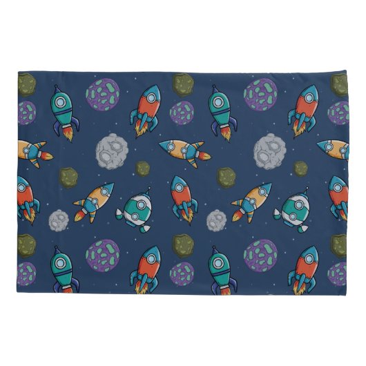 Housse D'oreillers Porte-oreillers Motif Spacship (Dos)