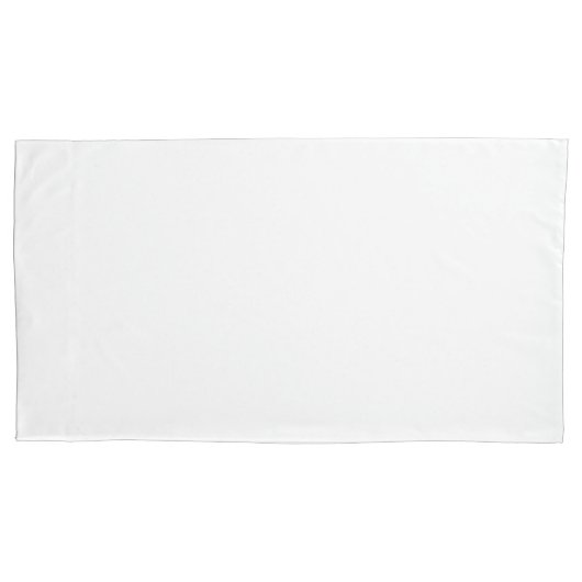 Housse D'oreillers Porte-oreilles King Pair Simple Blanc (devant-gauche)