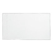 Housse D'oreillers Porte-oreilles King Pair Simple Blanc (Dos-gauche)