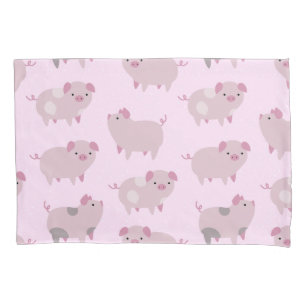 Housse D'oreillers Portes et Motifs pour bébés roses mignons