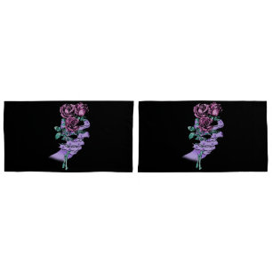 Housse D'oreillers Portes-oreillers gothiques Bouquet