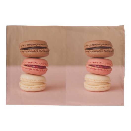 Housse D'oreillers Portes-oreillers Macarons (Dos)