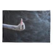 Housse D'oreillers portrait d'autruche (Dos)