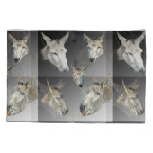 Housse D'oreillers portrait de A Donkey, (Dos)