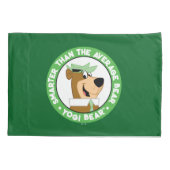 Housse D'oreillers Portrait souriant de l'ours de Yogi (Dos)