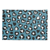 Housse D'oreillers Poster de animal, Léopard Bleu, Zones de Cheetah,  (Dos)