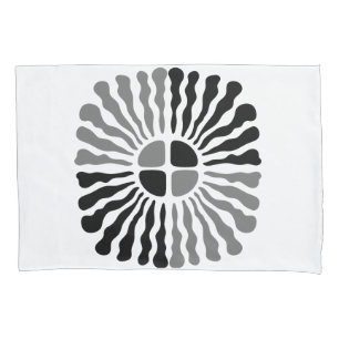 Housse D'oreillers Poussée de soleil de radiance monochromatique de n