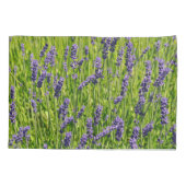 Housse D'oreillers prairie de fleurs de lavande violette (Dos)