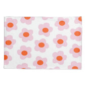 Housse D'oreillers Preppy rose rouge hippie Motif (Dos)