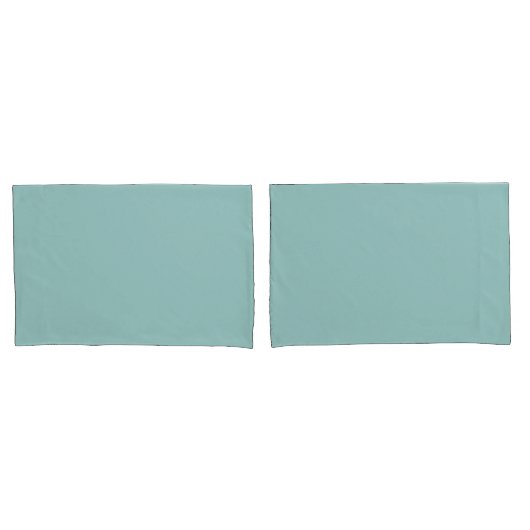 Housse D'oreillers Pretty Pastel Eggshell Blue Solid Print (devant-Set)