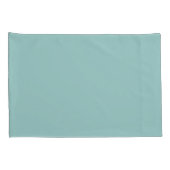 Housse D'oreillers Pretty Pastel Eggshell Blue Solid Print (Dos-Droit)