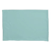 Housse D'oreillers Pretty Pastel Eggshell Blue Solid Print (devant-gauche)