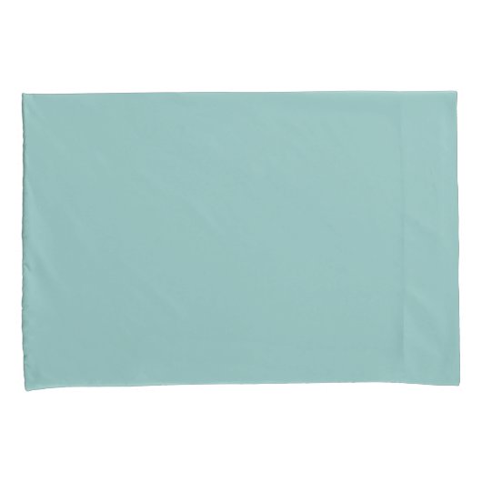 Housse D'oreillers Pretty Pastel Eggshell Blue Solid Print (devant-Droit)