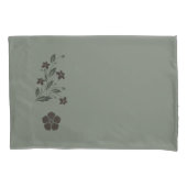 Housse D'oreillers Pretty Soft Green Floral Pillowcase Set (devant-gauche)
