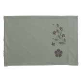 Housse D'oreillers Pretty Soft Green Floral Pillowcase Set (devant-Droit)