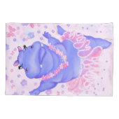 Housse D'oreillers Prima Ballerina Hippo - Add Your Name / texte (Dos)