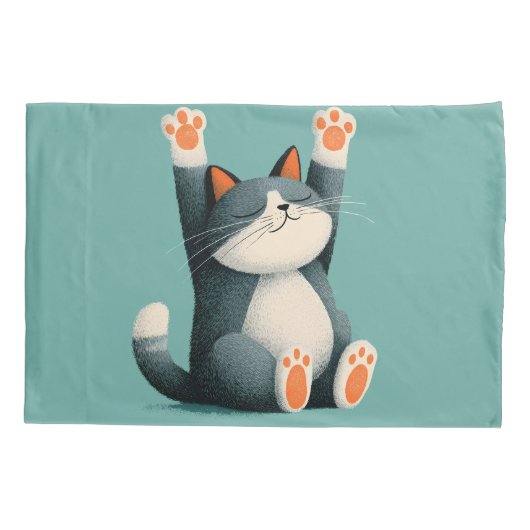 Housse D'oreillers Professional Nap Taker Funny Sleeping Cat (Dos)