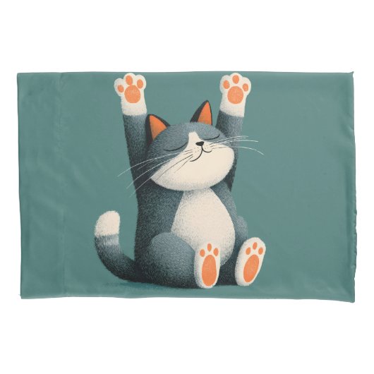 Housse D'oreillers Professional Nap Taker Funny Sleeping Cat (devant)