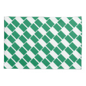 Housse D'oreillers PSALM 4:8 Écriture Customisée NIGERIA DRAPEAU (Dos)