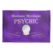 Housse D'oreillers Psychique Crystal Ball Gold et violet (Dos)