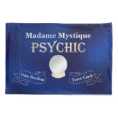 Housse D'oreillers Psychique Crystal Ball Or et Bleu (Dos)