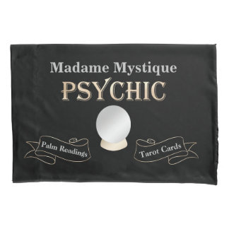 Housse D'oreillers Psychique Crystal Ball Or et Noir