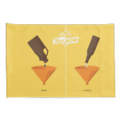 Housse D'oreillers Puis et maintenant : Puanteur de bière (Dos-Droit)