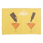 Housse D'oreillers Puis et maintenant : Puanteur de bière (devant-Droit)