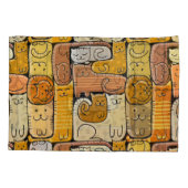 Housse D'oreillers Puzzle Funny Chats House sans joint (Dos)