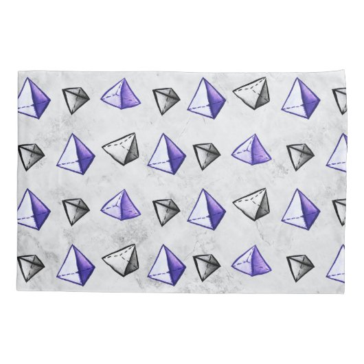 Housse D'oreillers Pyramides Motif Géométrie Math Enseignant (Dos)