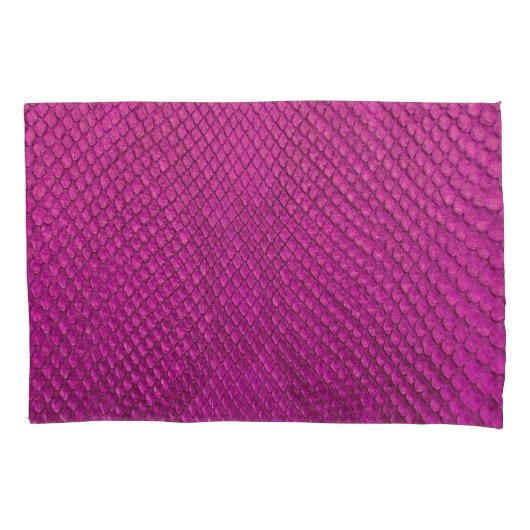 Housse D'oreillers Python rose : Texture de la peau de serpent. (devant)