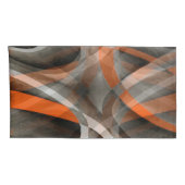 Housse D'oreillers Quatre-vingts Vibes Brûlées orange et gris courbe (Dos-Droit)