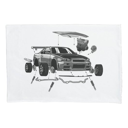 HOUSSE D'OREILLERS R34 ASSEMBLAGE SKYLINE (devant)