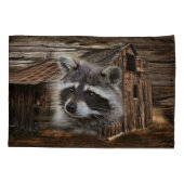 Housse D'oreillers Raccoon À L'Ancienne Grange (Dos)