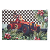 Housse D'oreillers Racing Santa Claus holiday (Dos)