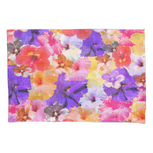 Housse D'oreillers "Radiance en fleur : Hibiscus en verre tendu