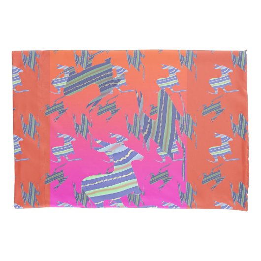 Housse D'oreillers Rainbow Blue Kangaroo Twin (devant)