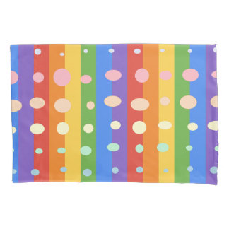HOUSSE D'OREILLERS RAINBOW DOT STRIPES